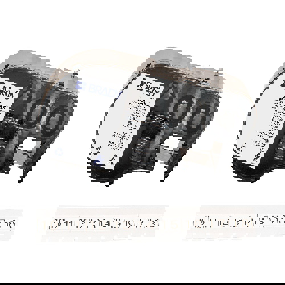 Labels, Ribbons & Tapes; Application: Label Printer Cartridge ; Type: Label Printer Cartridge ; Color Family: White ; Color: Black on White ; For Use With: BMP41; BMP51; BMP53; M511 ; Material: Vinyl